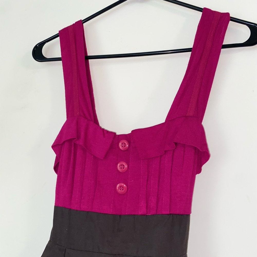 size medium, pink and brown cute dress!! new with tags - Picture 5 of 6